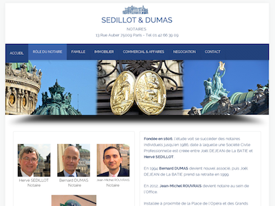 Sedillot et Dumas Notaire